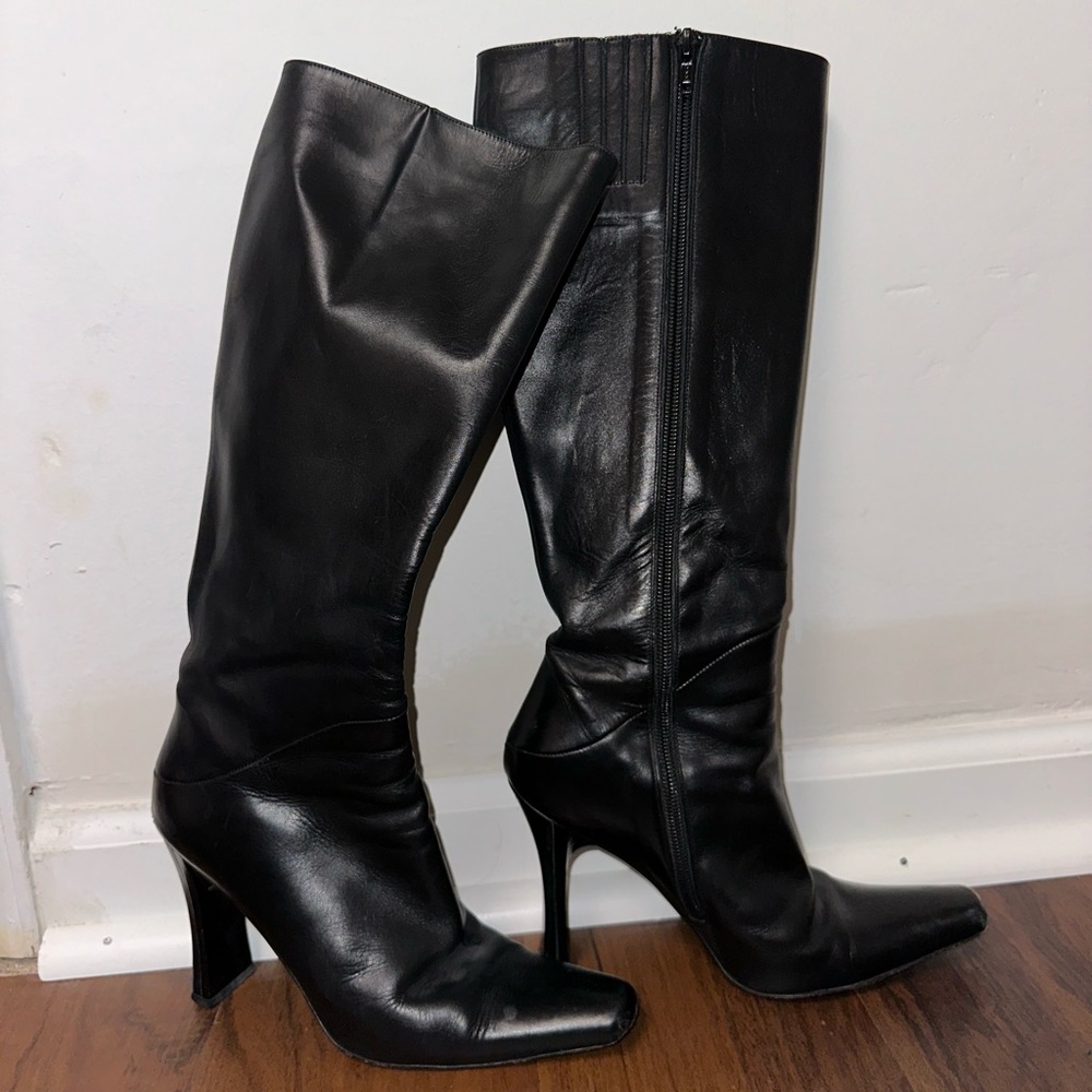 Leather Black Boots from "Ma Spiga"